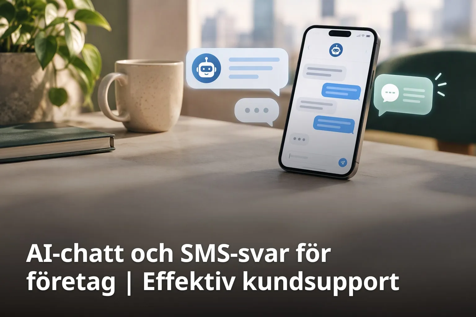AI-chatt och SMS-svar för företag | Effektiv kundsupport