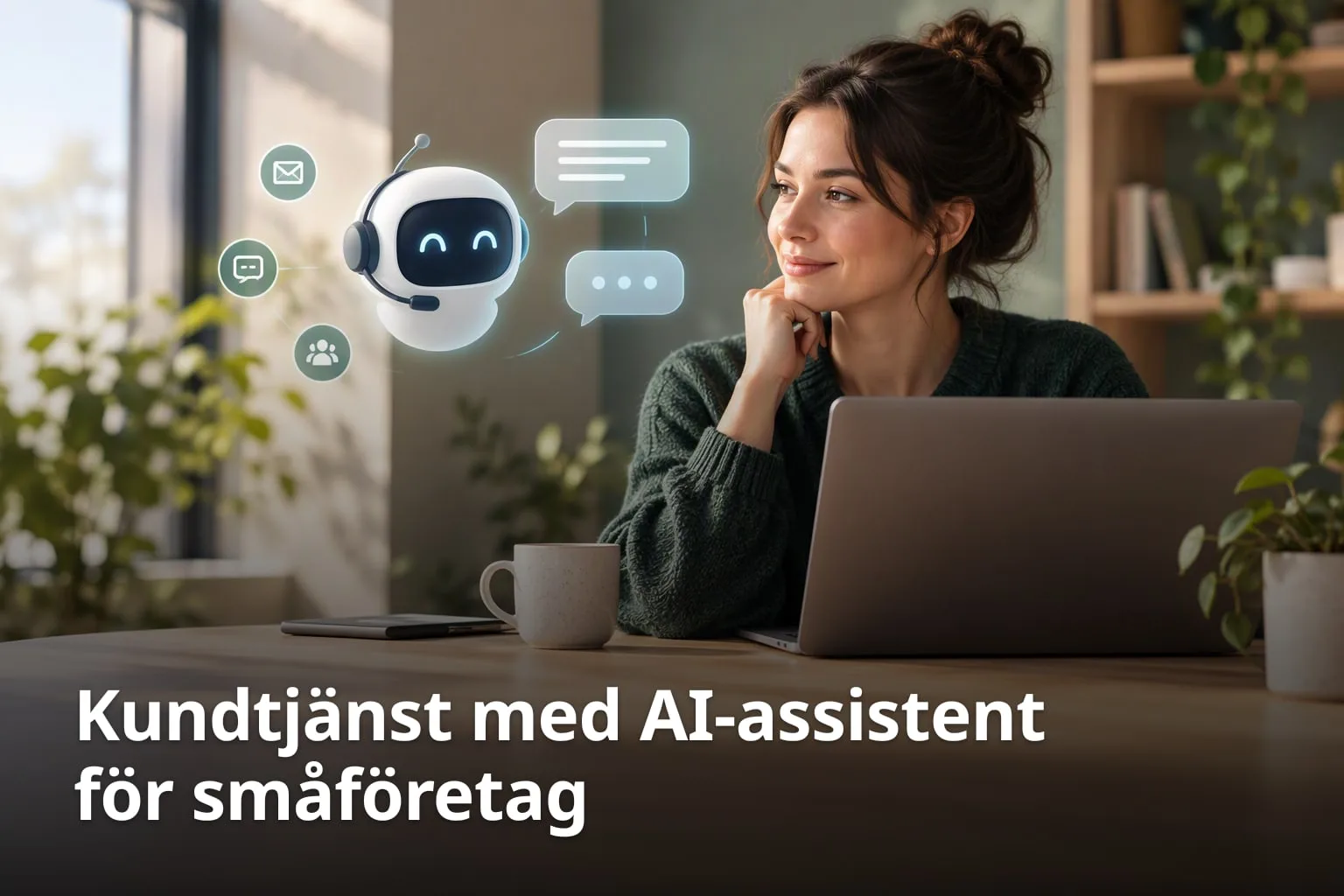 Kundtjänst med AI-assistent för småföretag